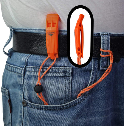 2 Pack Whistles with Lanyard Safety Whistle Survival Shrill Loud Blast for Kayak Life Vest Jacket Boating Fishing Boat Camping