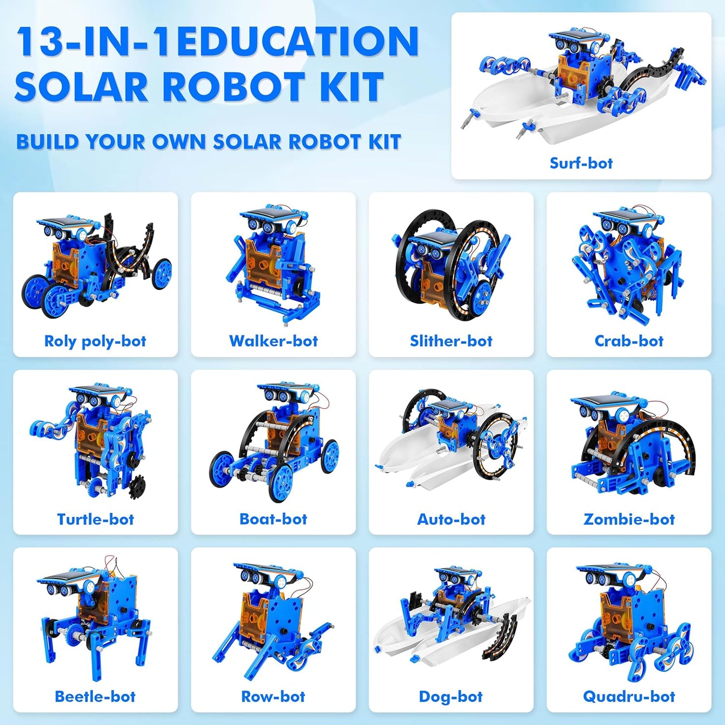 Education Solar Power Robots Toys for Boys Age 8+  Educational Toy DIY Science Kits for Kids