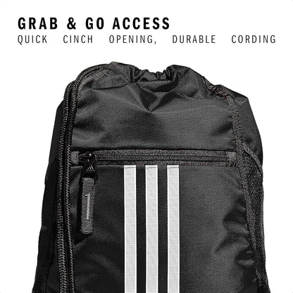 Sackpack Drawstring Backpack for Sports Small Gym Bag Black Color Perfect