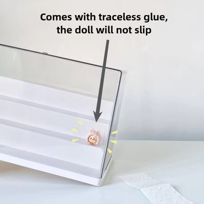 Acrylic Display Case Dustproof Storage Organizer Box for Collectibles Figures Miniatures and Toy with Transparent Showcase