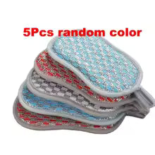 Double Side Dishwashing Sponge Dish Washing Brush Pan Pot Dish Clean Cloth Reusable Kitchen Scouring Pad Home
