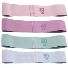 Hip Resistance Bands Anti-Slip Stretch Fitness Strips Portable Glute Thigh Elastic Bands Yoga Gym