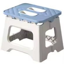 Home Folding Step Stool - Anti-Slip Surface Foot Stool with 8.7 Inch Height - Sturdy & Lightweight Plastic Foldable