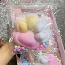 14cm Gradient Color Cat Paw Pinch Decompression Toy Squishy Fidget Extra Large Cat Paw Stress Relief Toy