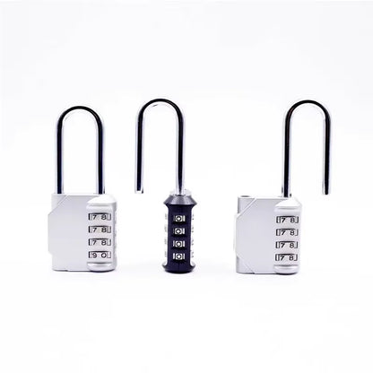 Combination Padlock Outdoor 4 Digit Long Shackle Waterproof Password Padlock Pad Lock For School Locker Gym