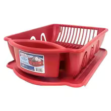 2 Piece Ultra Sink Set Dish Rack Drain Board Foldable Easy Clean Plastic Kitchen Accessories Ideal Home Use