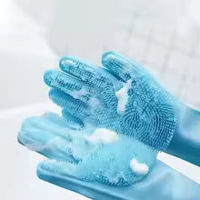 Silicone Pet Hair Removal Gloves Massage Beauty Cleaning Shower Gloves Dog&Cat Shower Gloves Scratch