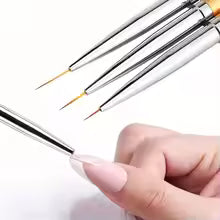 Nail art color drawing brush nail glue extension brush eyeliner brush set, French stripe nail eyeliner brush