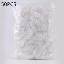 Disposable Shower Cap Covers Sauna Accessories Transparent and Waterproof Disposable Hair Caps Bathroom
