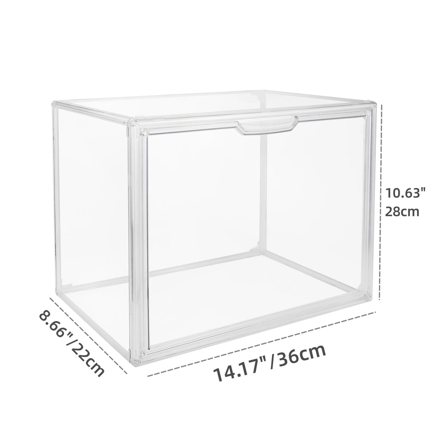 Clear Display Case Large Capacity Storage Box Organizer For Figures Acrylic Box Blind Box Makeup Toy Showcase