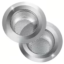 2-Pack Sink Strainers,Fine Mesh Hair Catcher for Kitchen Bathroom Drain,Prevents Clogs,Easy to Clean,
