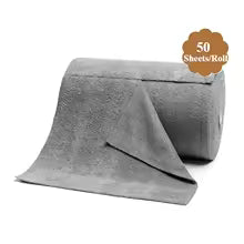 Roll of 50 Reusable Cleaning Cloths Super Absorbent Microfiber Dish Towels Replace Paper Towels for Kitchen
