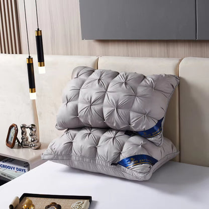 2 Piece Sleep Pillow Set Soft Supportive Bed Pillows Suitable for Back Stomach, or Side Sleeping