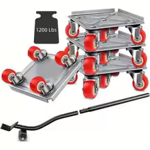 Furniture Movers with Wheels Portable 4 Wheels Furniture Dolly Furniture Mover Tool with 360°Rotation