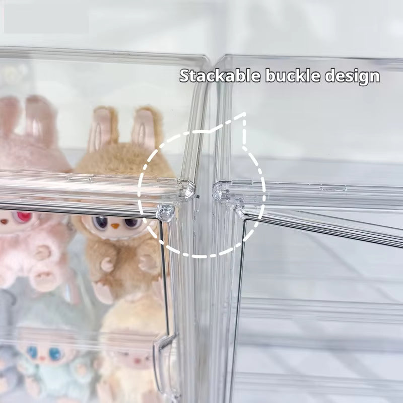 Storage Display Box Bubble Mart V3 Handheld Storage Desktop Dustproof Transparent Acrylic