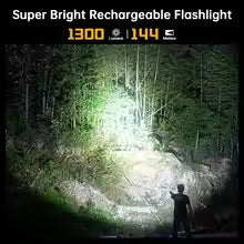FC11C Nichia 519A Buck Circuit Hiking 18650 Flashlight Max output 1200 LM USB C Rechargeable