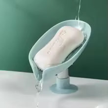 Bathroom Supplies Bathroom Shower Soap Holder Leaf Shape Soap Box Drain Soap Holder Box sponge Storage Plate Tray