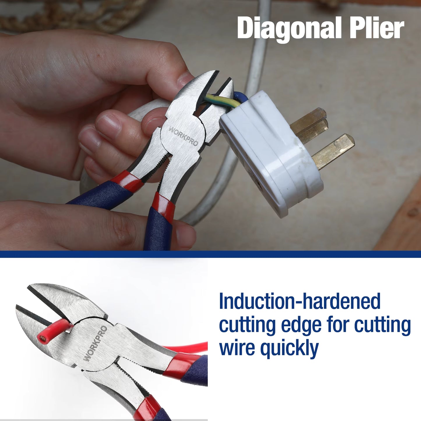 7 piece Pliers Set with Groove Joint, Long Nose, Slip Joint, Linesman and Diagonal Pliers