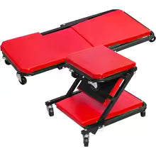 Rolling Creeper Durable Knee Pads with Full 360 Degree Turn Casters and Tool Tray, Swivel Castors Comfortable