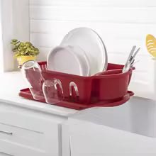 2 Piece Ultra Sink Set Dish Rack Drain Board Foldable Easy Clean Plastic Kitchen Accessories Ideal Home Use