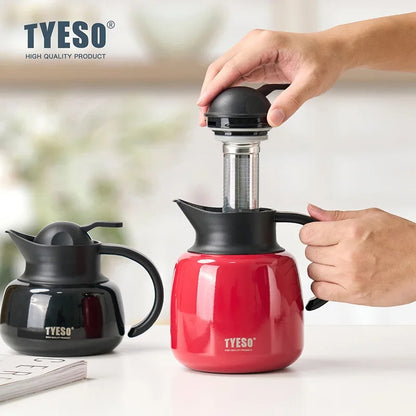 Pumpkin Shaped Thermos Steel Insulated Tea Infuser Hot Cold Water Bottle Large Capacity Removable
