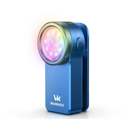 680LM Mini Clip Light USB Rechargeable Pocket Flashlight Spotlight/Floodlight Portable RGB Torch