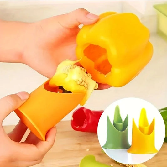 2pcs Pepper Core And Seed Remover Plastic Pepper Core Remover Multifunctional Kitchen