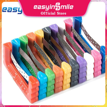 10Pcs Dental Orthodontic Quick Strips Serrated IPR Interproximal Enamel Reduction Polishing