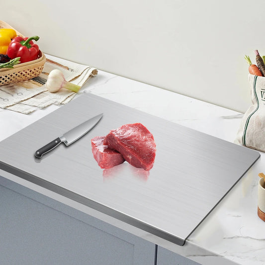 304 Stainless Steel Cutting Board Butcher Block Household Rolling Board Kitchen Supplies Food Preparation