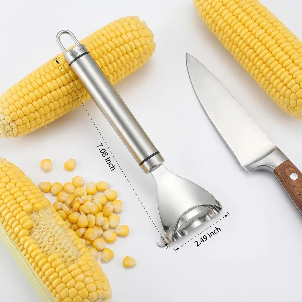Stainless Steel Corn Shucker Kitchen Fast Corn Kernel Remover Cozy Home Corn Thresher