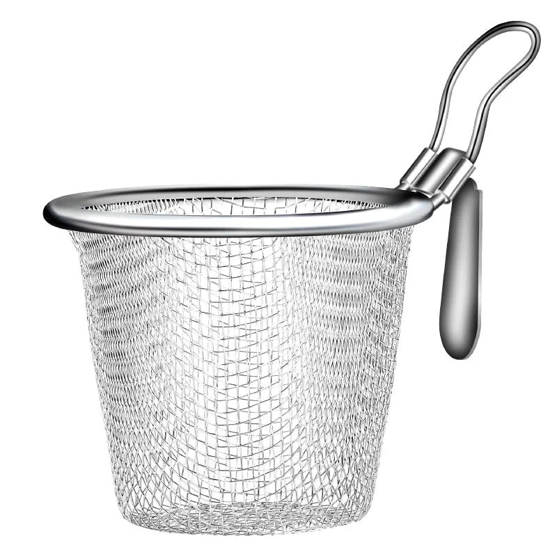 Mesh Net Strainer Basket Colander Hot Pot Boil Food Colander Strain Rinse Fry Steam Cook