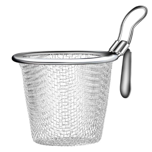 Mesh Net Strainer Basket Colander Hot Pot Boil Food Colander Strain Rinse Fry Steam Cook