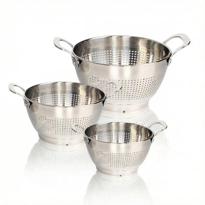 kitchen strainer fruit washing strainer stainless steel basket stainless steel colander strainer kitchen gadget
