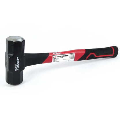 4 lb Sledge Hammer Fiberglass Handle Comfort Grip Double Injected Carbon Steel Head Heat Treated Drop