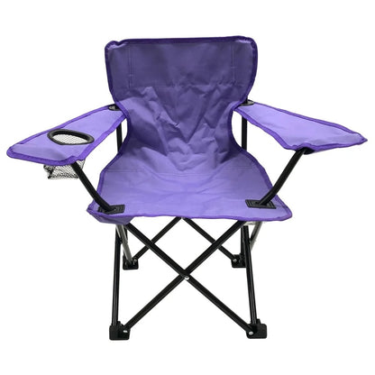 Kids Toddler Chair Portable Foldable Lightweight with Carry Bag Safety Locks Drink Holder Arm Rests Outdoor Sports