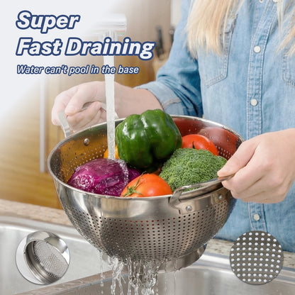 kitchen strainer fruit washing strainer stainless steel basket stainless steel colander strainer kitchen gadget