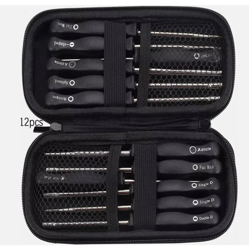 12 Pcs Set Specialized Small Carburetor Screwdriver And Brush Adjustment Tool Single D Double