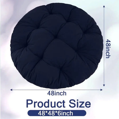 Chair Cushion Circle Papasan Chair Cushion with Corduroy Cover Without Chair for Bowl Chair