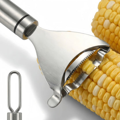 Stainless Steel Corn Shucker Kitchen Fast Corn Kernel Remover Cozy Home Corn Thresher