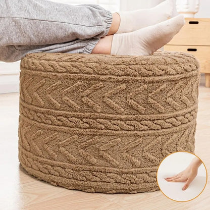 Ottoman and Foot Rest 20 x 20 x 14 Inches Floor Pouf Boho Foot Stool Home Decor for Couch Sofa