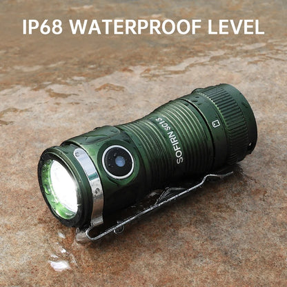 5000K Mini Powerful Led Light LED 1100lm 18350 Rechargeable Flashlight with Magnetic