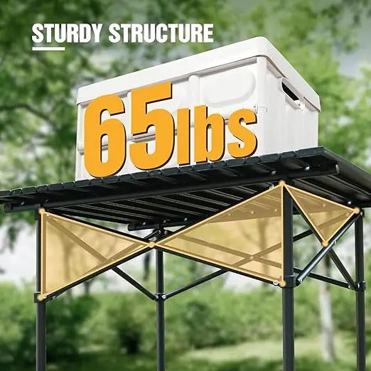 Roll Up Camping Tables That Fold Up Lightweight Portable Compact Metal Camp Table