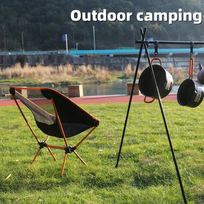 Outdoor moon chair camping folding chair portable leisure backrest chair ultra-light aluminum alloy