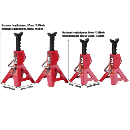 Metal 6 Ton 3 Ton Simulation Jack Stands Toy for D90 Axial Wraith SCX10 1/10 RC Crawler Car RC Metal Jack RC Jack