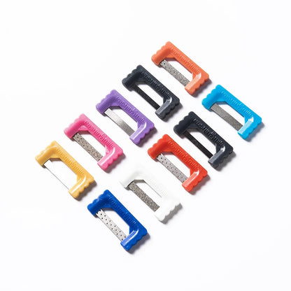 10Pcs Dental Orthodontic Quick Strips Serrated IPR Interproximal Enamel Reduction Polishing