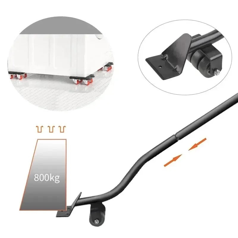 Furniture Moving Transport Roller Set Removal Lifting Moving Tool Set Wheel Bar Mover moving Heavy