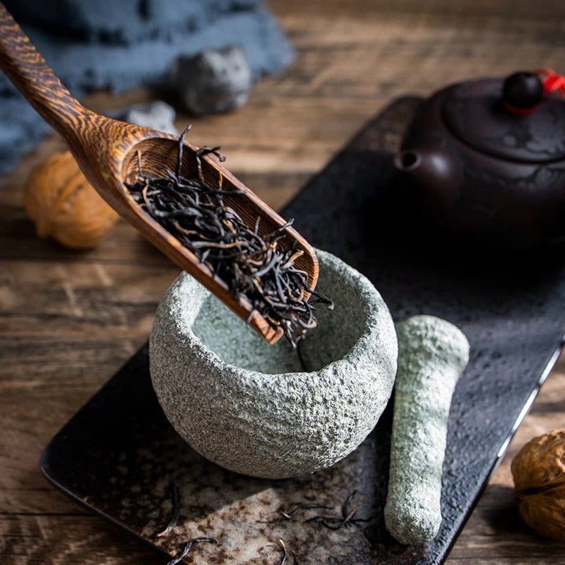 Pestle Natural Stone Handmade Zen Premium Tea Pet Spice Grinder Chinese Tea Ceremony Home Kitchen
