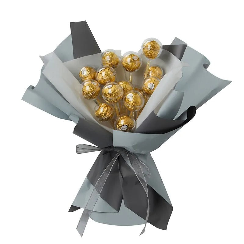 100pcs Clear Wrapper Box Truffle Liner Flower Candy Box Round Chocolate Holder DIY Bouquet Accessory