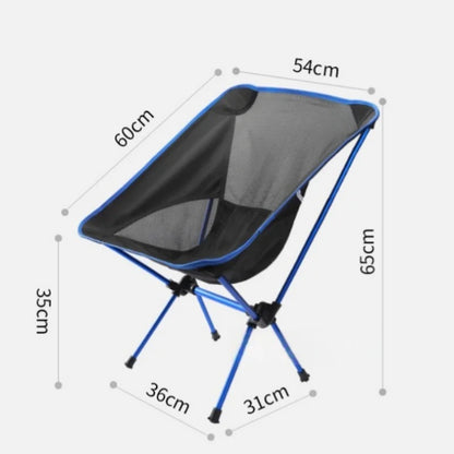 Outdoor moon chair camping folding chair portable leisure backrest chair ultra-light aluminum alloy