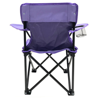 Kids Toddler Chair Portable Foldable Lightweight with Carry Bag Safety Locks Drink Holder Arm Rests Outdoor Sports